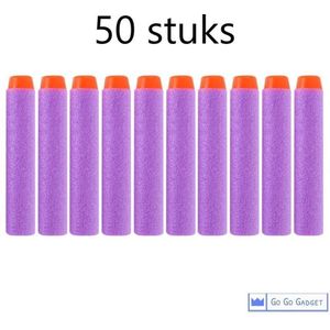 Universele pijltjes | geschikt voor nerf-n-strike speelgoedblasters | 50 stuks | paars