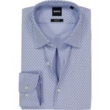 BOSS - Joe - Overhemd - Lichtblauw - Popeline - Strijkvriendelijk