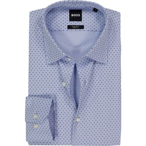 BOSS - Joe - Overhemd - Lichtblauw - Popeline - Strijkvriendelijk