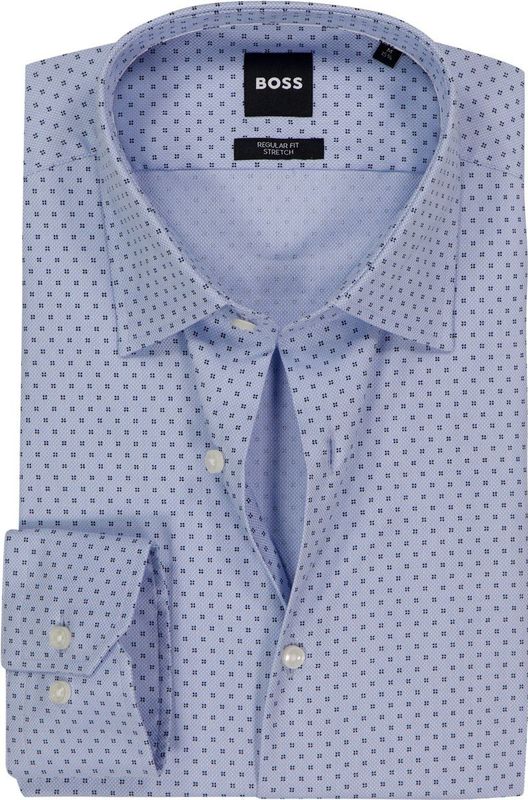 BOSS - Joe - Overhemd - Lichtblauw - Popeline - Strijkvriendelijk