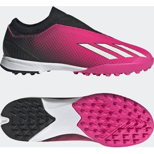 adidas Performance X Speedportal.3 Veterloze Turf Voetbalschoenen - Kinderen - Roze- 38