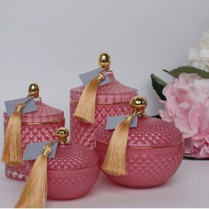 Geurkaars L Rose 230 ml - Inspired by Oud Wood