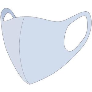 Mondkapje wasbaar lichtblauw