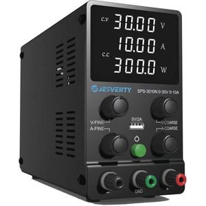 Variabele DC Desktopvoeding 0-30V 0-10A met LED-display en USB-poort