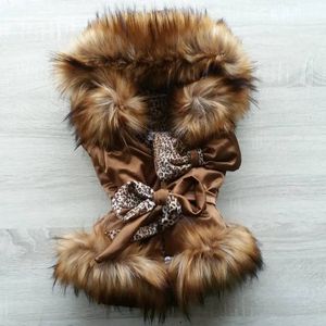 Maat 92 Bodywarmer Bruin panterprint imitatiebont Leopard zomerjas panter jasje met bontrand