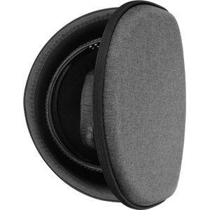 Harde reisdraagtas voor Shield hoofdtelefoonhoes compatibel met Sennheiser MOMENTUM 3 en MOMENTUM 2 - PXC550II - PXC550 - PXC480 - donkergrijs met kabelopslag