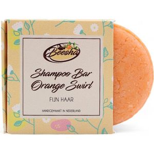 Beesha Shampoo Bar Orange Swirl | 100% Plasticvrije en Natuurlijke Verzorging | Vegan, Sulfaatvrij en Parabeenvrij | CG Proof
