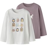 NAME IT - NMFVEEN 2P LS NREG TOP - Lange Mouwen Shirts - 2-Pack