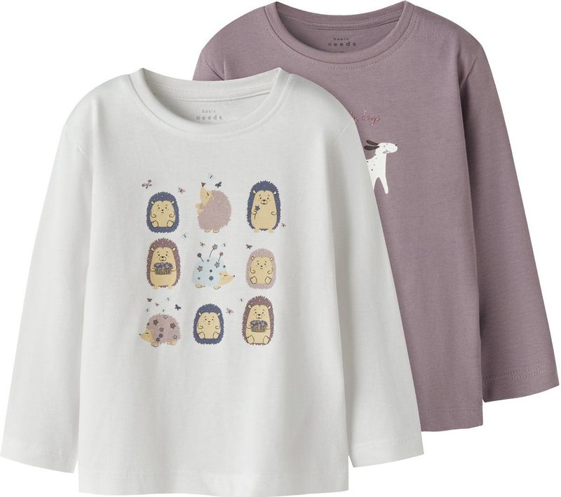 NAME IT - NMFVEEN 2P LS NREG TOP - Lange Mouwen Shirts - 2-Pack