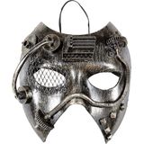 Widmann - Steampunk Kostuum - Steampunk Masker, Zilver Mechanica - Zilver - Carnavalskleding - Verkleedkleding
