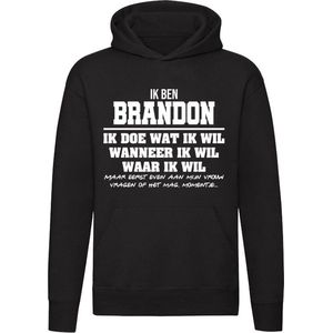 Brandon | verjaardagkado | verjaardag kado | cadeau | grappig | jarig | Unisex | Trui | Sweater | Hoodie | Capuchon | Zwart