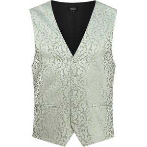 Gents - Gilet paisley groen - Maat 48