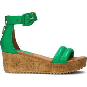 Omoda 722025 Sandalen - Met Sleehak - Dames - Groen - Maat 37