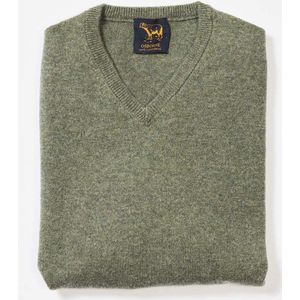 Osborne Knitwear Trui met V hals - Sweater heren in Lamswol - Pullover Heren - Landscape - 6XL