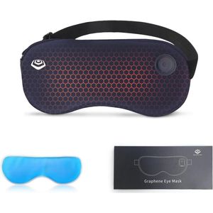 Zijde Slaapmasker met Gewichts- en Warmtefuncties voor Droge en Gezwollen Ogen