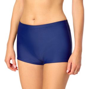 Bellivalini BLV-Leila Dames Zwembroek - Zwemshorts - Bikinibroekje - Elastische tailleband - Polyamide & Elastaan - Donkerblauw - XL
