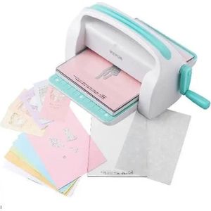 Vevor - Embossing Machine - Stansmachine - Scrapbooking - 22,6 cm Opening - Inclusief Starter Kit - Scrapbooking en Kaarten Maken