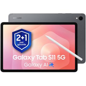 Samsung Galaxy Tab S11 5G - 128GB - Gray + 1 jaar extra garantie