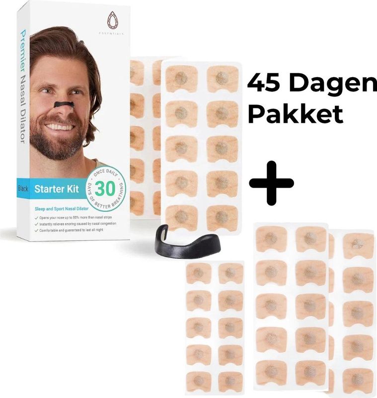 Ruby Essentials - Magnetische Neusstrips - Anti Snurk Neusspreider - 45 Dagen Applicatortabs