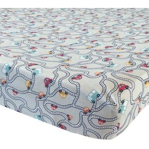 BINK Bedding Hoeslaken Traffic Grey Juniorbed 70 x 150 cm