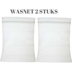 Waszak - Wasnet - Waszakjes voor veilig wassen in wasmachine | Laundry Bags voor Sokken, Ondergoed, BH, Kleine wasgoed | 2 Stuks | 40 x 30 CM