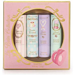 Set of 4 SWEET PASTELS Geurende Lippenbalsem - Cadeau Meisje - Cadeauset - Lippenbalsem in cadeauverpakking