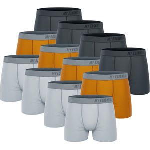 BOXERS 12 PACK My Essential Clothing Basic Boxershorts Katoen Biologische herenshorts Ondergoed MYE1BCX3
