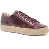 Paul Green - Casual Sneakers - Rood - Leer - Vetersluiting