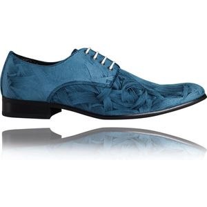 Blueazy - Maat 48 - Lureaux - Kleurrijke Schoenen Voor Heren - Veterschoenen Met Print