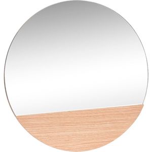 Hübsch - Ronde houten spiegel