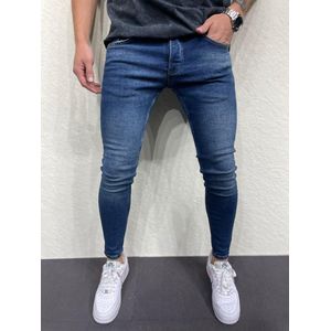 Mannen Skinny Jeans Slim Fit Denim Hole  Kwaliteit  Jeans - W38