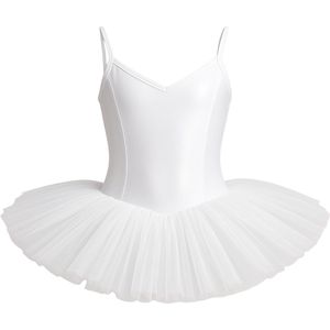 Dancer Dancewear® Tutu ballet kind wit - Balletpak met tutu - ""Pavlova"" - Maat 98/104 | 4 jaar