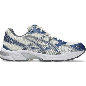 Sportschoenen - Crème/Blueberry - Imitatieleer met Mesh - GEL Technologie