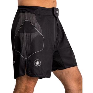 Venum Nexus Fightshorts Zwart Zilver - S