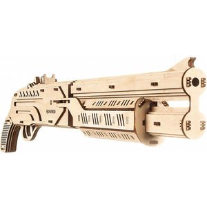 Mr. Playwood Shotgun - 3D houten puzzel - Knutselen - Bouwpakket hout - DIY - Miniatuur