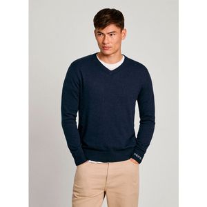 Pepe Jeansvoor mannen. PM702468 Nieuwe André Marino Jersey (L), Casual, Katoen, Marineblauw