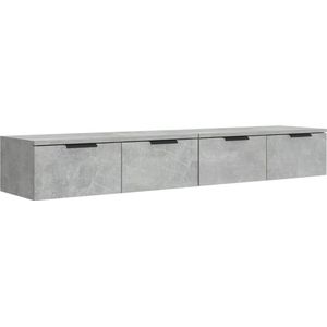 VidaXL-Wandkasten-2-st-68x30x20-cm-bewerkt-hout-betongrijs
