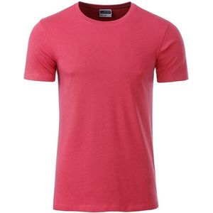 James and Nicholson - Heren Standaard T-Shirt (Framboos)