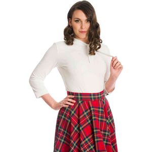 Dancing Days - DOLLY GLAM Longsleeve top - XL - Wit