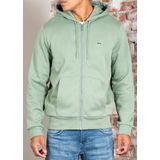 LACOSTE - Zip-up Hoodie - Groen - Katoen