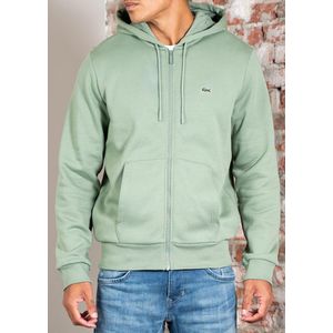 LACOSTE - Zip-up Hoodie - Groen - Katoen