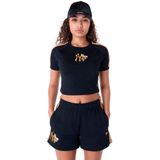 New Era Mlb Floral Crop New York Yankees T-shirt Met Korte Mouwen Blauw L Man,Vrouw