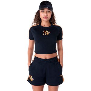 New Era Mlb Floral Crop New York Yankees T-shirt Met Korte Mouwen Blauw L Man,Vrouw