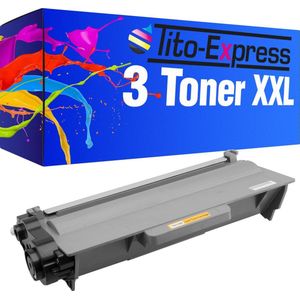 PlatinumSerie 3x toner cartridge alternatief voor Brother TN-3380 XL