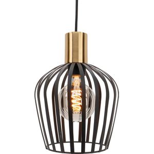 EGLO Empoli hanglamp - Ø 40 cm - E27 - 1-lichts - Metaal - Zwart/Goud