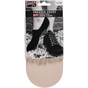 Steps | 5 Pack | sneaker sokken Dames | sneaker sokken heren | sneaker sokken | Footies | Skin | S/M | Maat 35-38