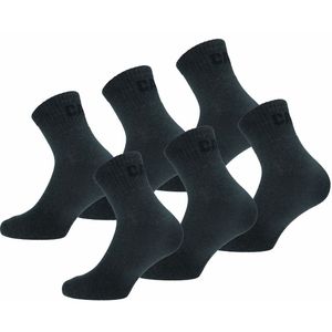 Caterpillar 6 Paar Quarter Werksokken Heren - Versterkt op Hiel en Teen - Katoen Antraciet, 39-42