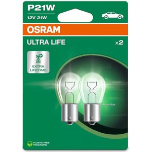 Osram Ultra Life BA15s / P21W 7506ULT set