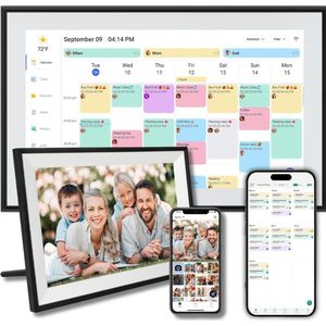 Digitale Fotolijst - Weekplanner - 15.6"" 1080 Full HD Interactief Touchscreen - Dementieklok - Gezinsplanner - Wekker - Agenda 2026 - Weekkalender 2026 - Kalender 2026 - Good Experience