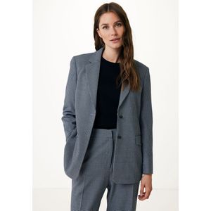 Mexx Blazer Pied De Poule Blauw Dames - Maat 40